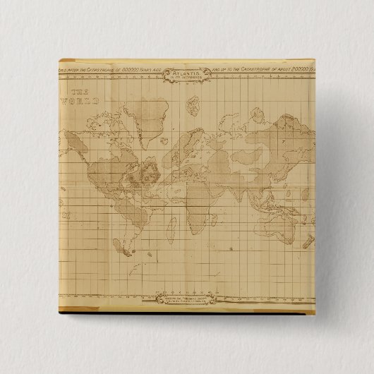 世界の地図 缶バッジ (正面)