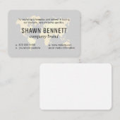 世界の地図(金ゴールド) 名刺 (正面/裏面)