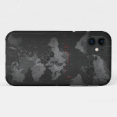 世界の地図 Case-Mate iPhoneケース (裏面(横))