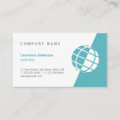 世界の地球のロゴの専門の名刺 名刺 (正面)