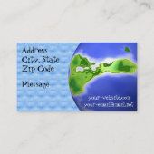 世界の地球の建築 名刺 (裏面)