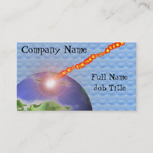 世界の地球の建築 名刺 (正面)