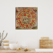 世界の地球儀 ポスター (キッチン)