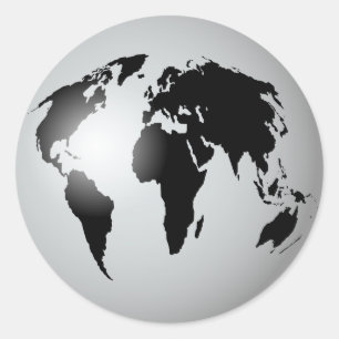 世界の地球 ラウンドシール