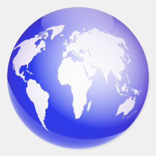 世界の地球 ラウンドシール