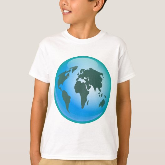 世界の地球 Tシャツ (正面)