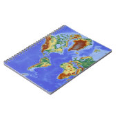 世界の地理国際地図 ノートブック (左側)