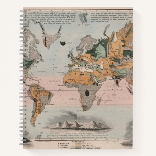 世界の地質図 ノートブック (正面)