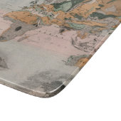 世界の地質地図 カッティングボード (角)
