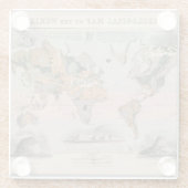 世界の地質地図 ガラスコースター (裏面)