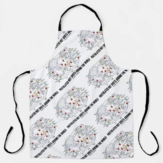 世界の地質学の周辺の推定されたホットスポット エプロン (正面)