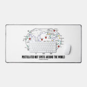 世界の地質学の周辺の推定されたホットスポット デスクマット (キーボード&マウス)