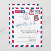 世界の場所NY GREECE AU Airmail日付を保存 案内ポストカード (正面/裏面)