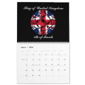 世界の壁掛けカレンダー2015年の旗 カレンダー (3月 2026)