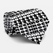 世界の多分最も騒々しい白黒タイ ネクタイ (ロール)