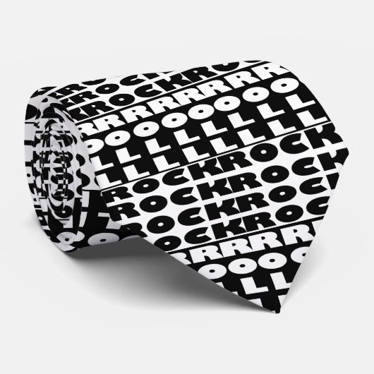 世界の多分最も騒々しい白黒タイ ネクタイ (ロール)