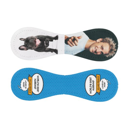 世界の夫最高のおもしろい漫画クールフォトブルー 野球ボール (パネル)