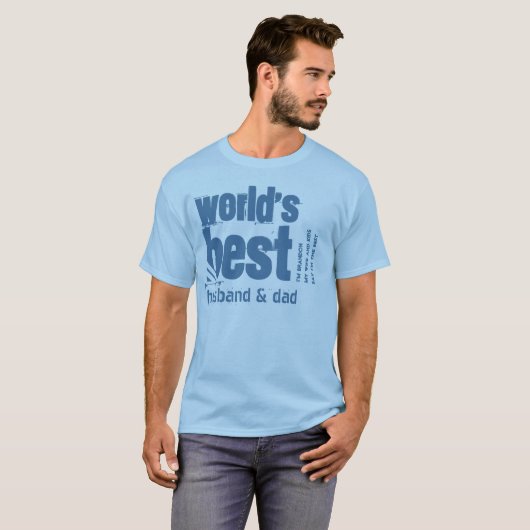 世界の夫最高のとパパX10 Tシャツ (正面フル)