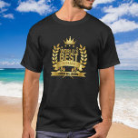 世界の夫最高の5金ゴールド星 Tシャツ<br><div class="desc">贈り物を作るために世界最高のの夫のためにパーソナライズユニークする。彼の毎日の素晴らしさを彼に示すには完璧な方法だ。Thisisnomeによる設計©</div>