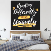 世界の失読症認識度 キャンバスプリント (インサイチュ (寝室))