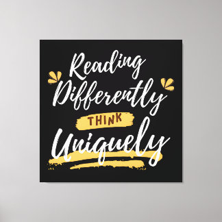 世界の失読症認識度 キャンバスプリント