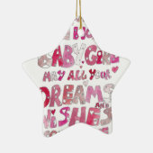 世界の女の赤ちゃんへの歓迎 セラミックオーナメント (右)