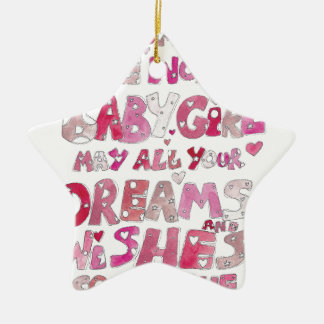 世界の女の赤ちゃんへの歓迎 セラミックオーナメント