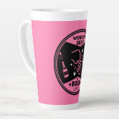 世界の女性の素晴らしボス カフェラテマグ (左アングル)