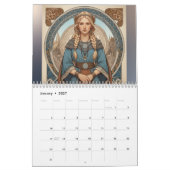 世界の女性ミュシャスタイルカレンダー2025 カレンダー (1月 2027)