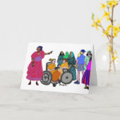 世界の女性- 3 カード (黄色い花)