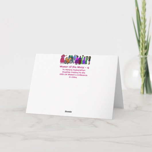 世界の女性- 4 カード (裏面)