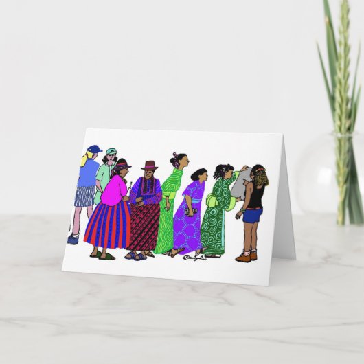 世界の女性- 4 カード (正面)