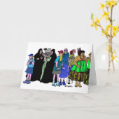 世界の女性- 5 カード (黄色い花)