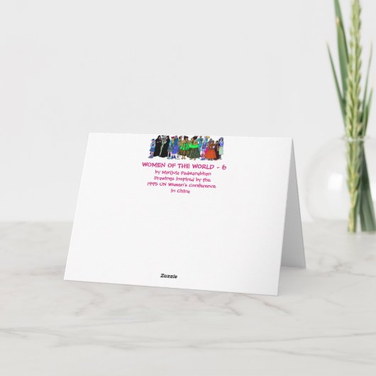 世界の女性- 6 カード (裏面)