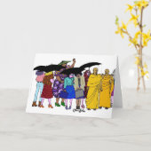 世界の女性- 7 カード (黄色い花)