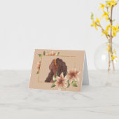 世界の女空白の性 カード (黄色い花)