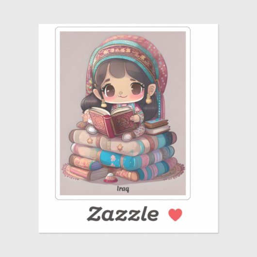 世界の女読の子 – イラク シール (シート)