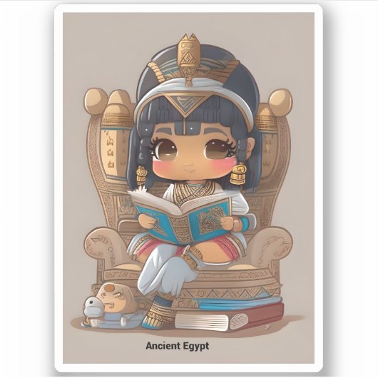 世界の女読の子 – 古代エジプト シール (正面)