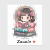 世界の女読の子 – 韓国 シール (シート)