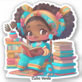 世界の女読の子 – Cabo Verde シール