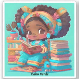 世界の女読の子 – Cabo Verde シール