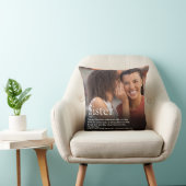 世界の姉妹最高の定義おもしろいモダン写真 クッション (椅子)