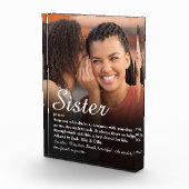 世界の姉妹最高の定義のスクリプト写真 フォトブロック (右)