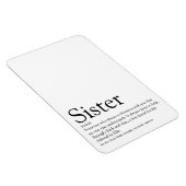 世界の姉妹最高の定義白黒 マグネット (右側)