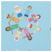 世界の子どもたち ファブリック (クローズアップ)