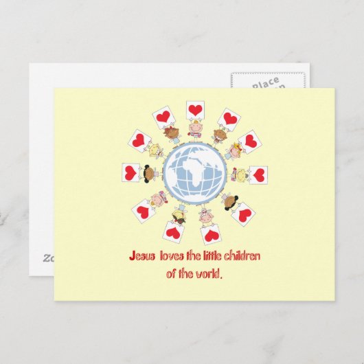 世界の子どもたち ポストカード (正面/裏面)