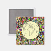 世界の子どもたち マグネット (正面/裏面)