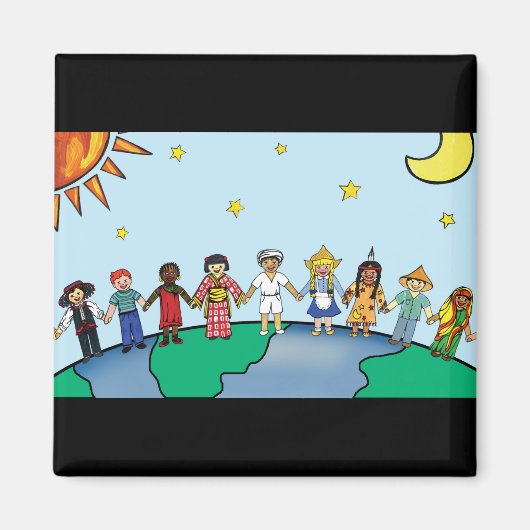 世界の子どもたち マグネット (正面)