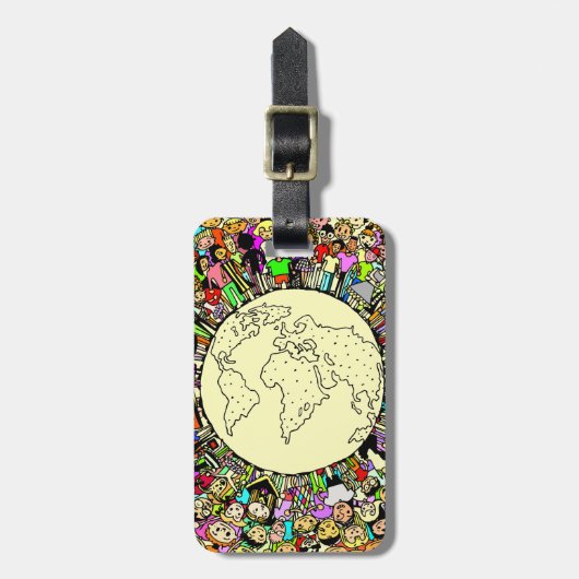 世界の子どもたち ラゲッジタグ (正面縦)