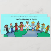 世界の子どもたち 招待状 (正面/裏面)